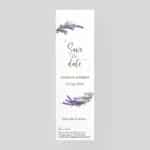 Save-the-Date mariage à semer - Lavande bohème