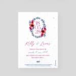 Save-the-date mariage à semer biodégradable - Charme nocturne