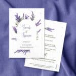 Faire-part mariage à semer – Lavande bohème - situation