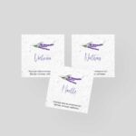 Marque-place à semer mariage - Lavande Bohème