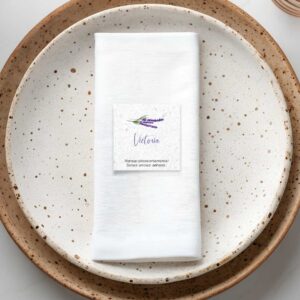 Tarjeta de mesa con semillas matrimonio 1 Marque-place à semer mariage - Lavande Bohème - situation