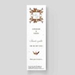 Save-the-Date à semer marque-pages - Automne au Château