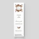 Save-the-Date à semer marque-pages - Automne au Château