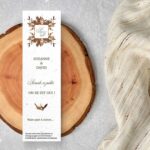 Save-the-Date à semer marque-pages - Automne au Château - situation