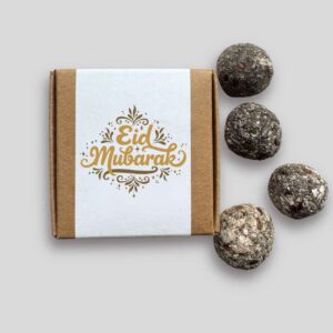 Mini-coffret bombes à fleurs Aïd - Eid Mubarak doré