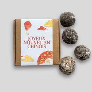 Mini-coffret bombes à fleurs Nouvel An chinois - Nuages, lanterne et éventail